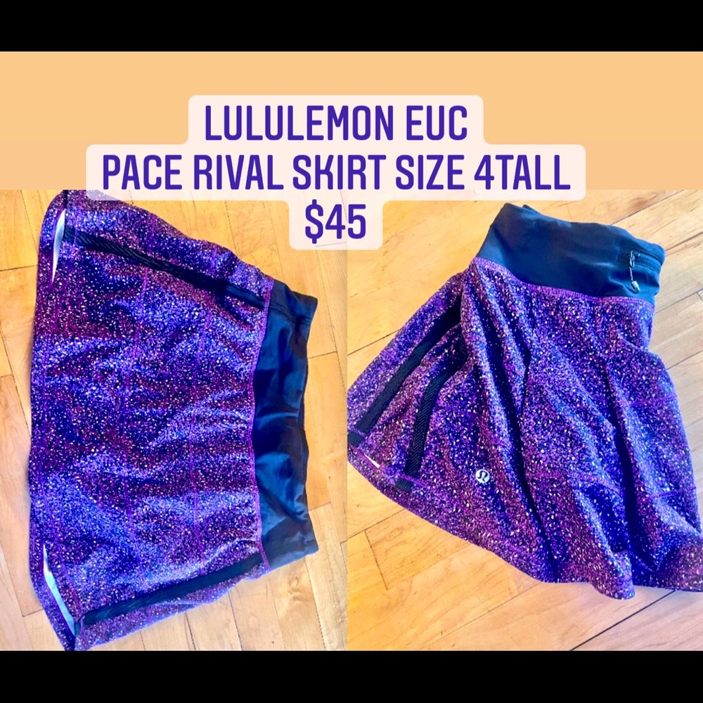 Lululemon Pace Rival Skirt - EUC - Sz 4